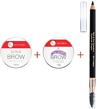 Духи, Парфюмерия, косметика Набор - Miss Claire (eyebrow soap/10g + eyebrow pencil/2g + eyebrow scrub/15ml)