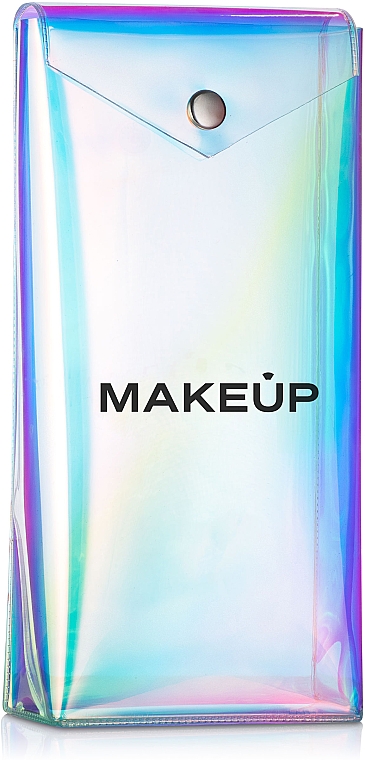 Пенал для пензлів прозорий "Holographic", 20х10х4 см - MAKEUP