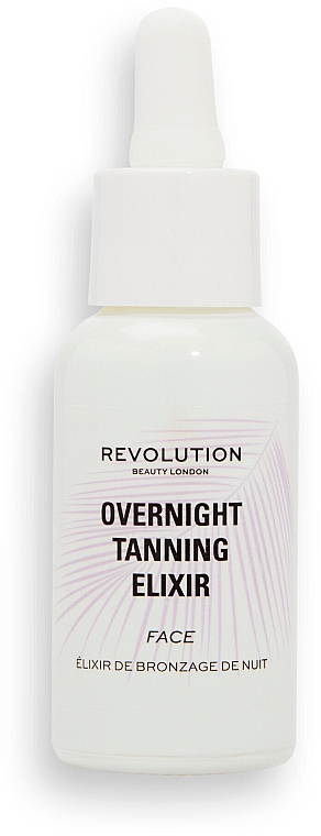 Нічний еліксир для засмаги обличчя - Revolution Beauty Overnight Face Tan Elixir — фото N1