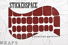 Духи, Парфюмерия, косметика Дизайнерские наклейки для педикюра "Carmine pedi" - StickersSpace