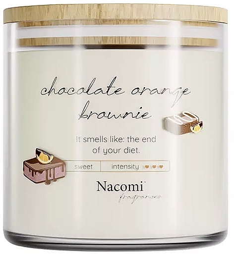 Ароматическая соевая свеча "Chocolate Orange Brownie" - Nacomi Fragrances — фото N1