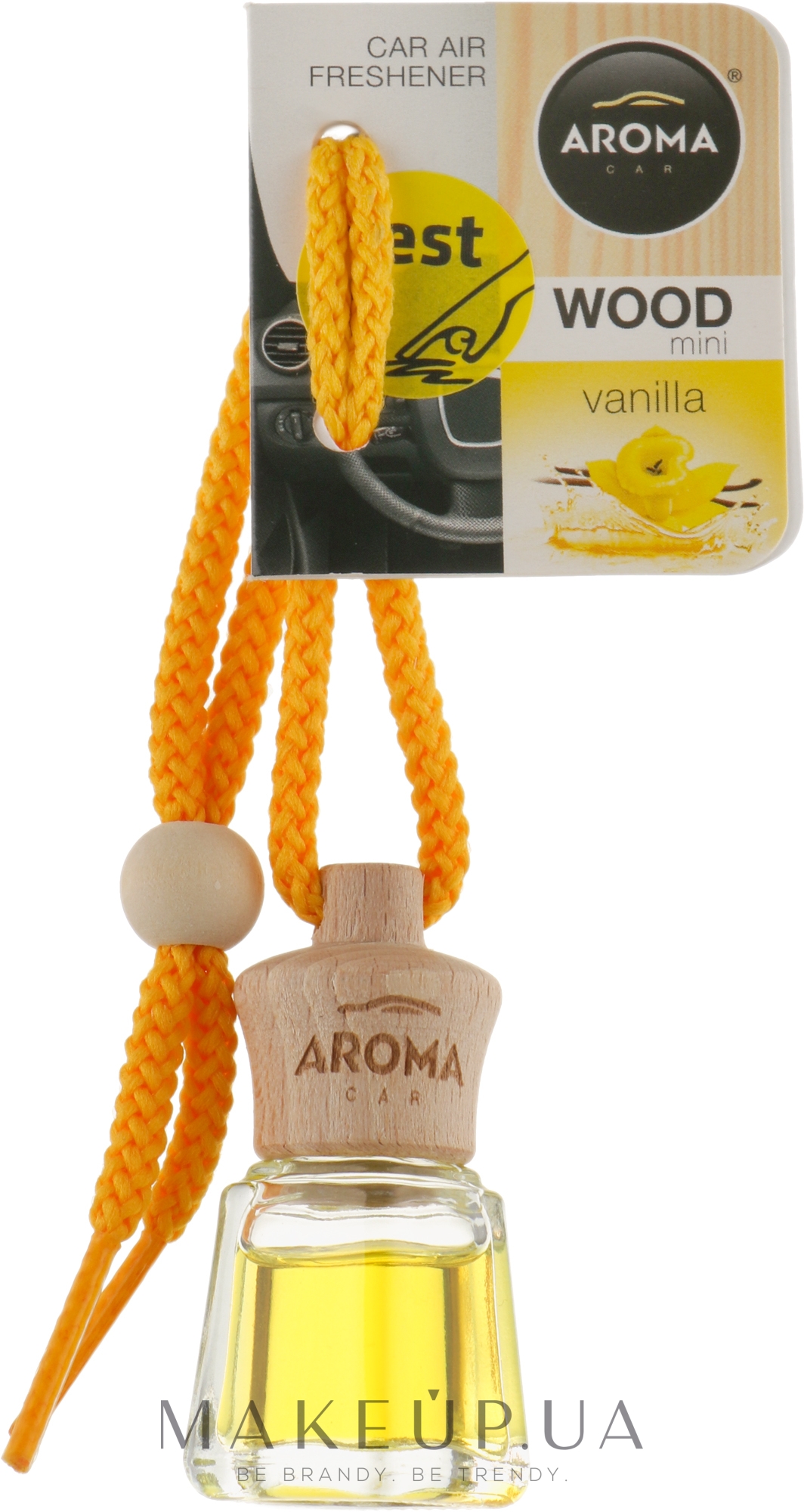 Ароматизатор для авто "Ваниль" - Aroma Car Wood Mini Vanilla — фото 4ml
