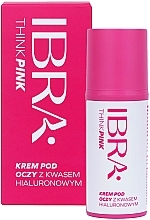 Крем для шкіри навколо очей з гіалуроновою кислотою - Ibra Think Pink — фото N1