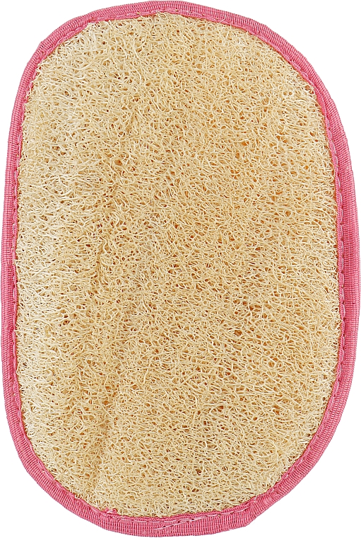 Мочалка из люфы овал, розовая - Soap Stories  — фото N1