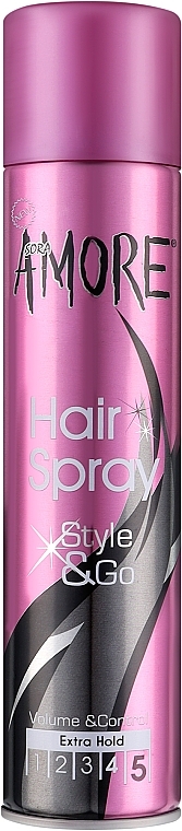 Лак для волос - Amore Hair Spray Extra Hold — фото N1