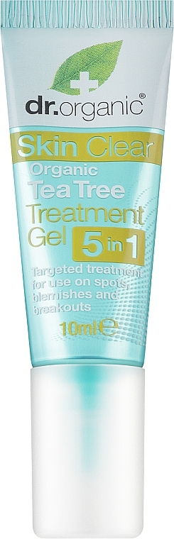 Лечебный гель с чайным деревом 5в1 - Dr. Organic Skin Clear 5in1 Treatment Gel — фото N1
