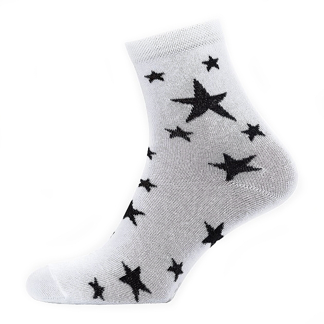 Носки женские "Звезды", RT1312-072, белые - Siela — фото N1
