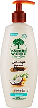 Духи, Парфюмерия, косметика Увлажняющее молочко для тела с кокосовым маслом - L'Arbre Vert Monoi