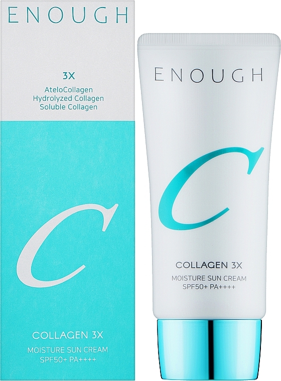 Увлажняющий солнцезащитный крем с коллагеном - Enough Collagen Moisture Sun Cream SPF50+ PA+++ — фото N2