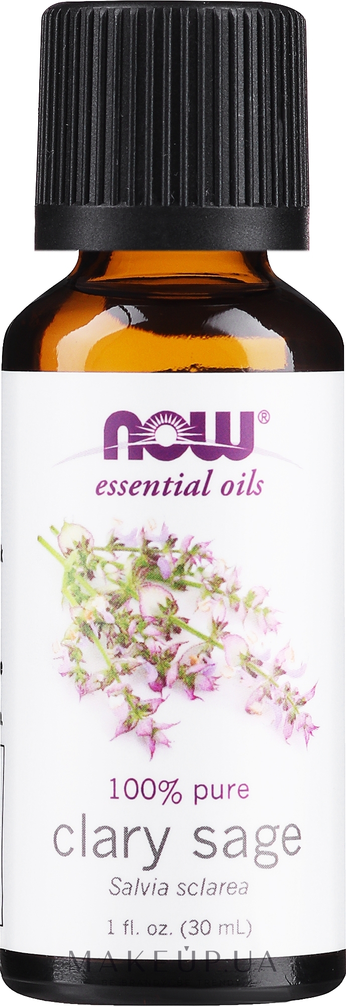 Эфирное масло мускатного шалфея - Now Foods Essential Oils 100% Pure Clary Sage — фото 30ml