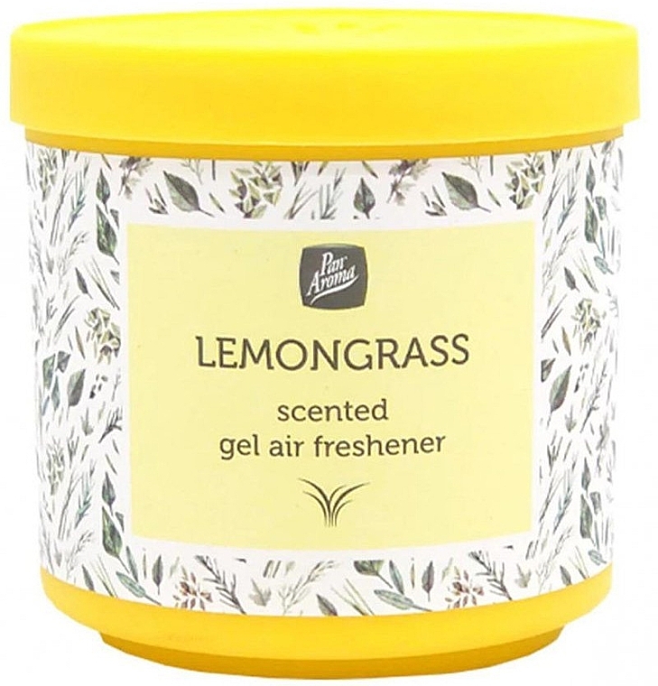 Гелевый освежитель воздуха "Лемонграсс" - Pan Aroma Lemongrass Scented Gel Air Freshener — фото N1