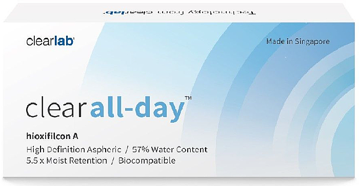 Прозорі асферичні контактні лінзи, 3 шт. - Clearlab Clear All-day — фото N1