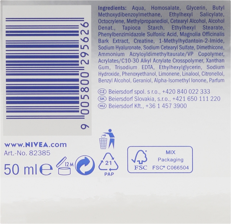 Дневной крем для лица - NIVEA Hyaluron Cellular Filler SPF30 — фото N3