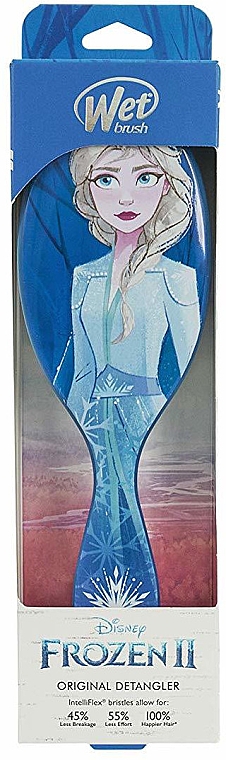 Расческа для волос, синяя - Wet Brush Disney Frozen II Elsa Original Detangler — фото N1