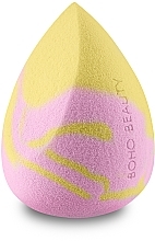 Парфумерія, косметика Спонж для макіяжу, середній, рожевий з жовтим - Boho Beauty Bohomallows Medium Cut Pink Lemon