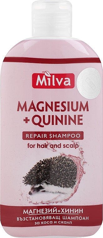 Стимулирующий шампунь для тонких и поврежденных волос - Milva Quinine Hair Repair Shampoo — фото N1