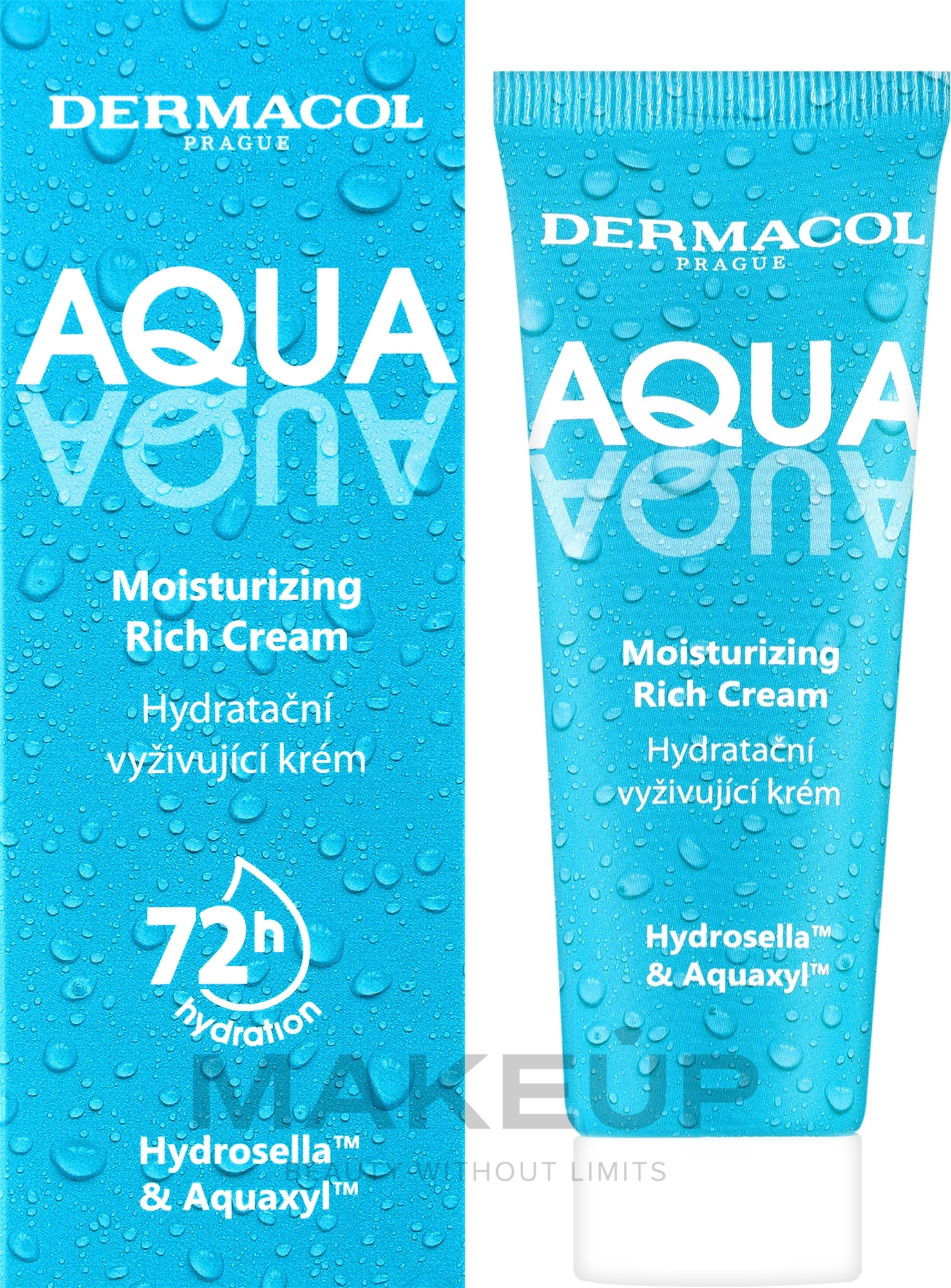 Зволожувальний крем для обличчя - Dermacol Aqua Aqua Moisturizing Rich Cream — фото 50ml