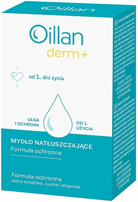 Мыло для ежедневного ухода за чувствительной кожей - Oillan Derm+ — фото N1