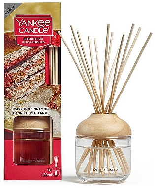 Аромадиффузор - Yankee Candle Reed Diffuser Sparkling Cinnamon — фото N1