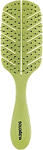 Парфумерія, косметика Масажна біощітка для волосся "Зелена", міні - Solomeya Scalp Massage Bio Hair Brush Green Mini
