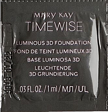 Парфумерія, косметика Сяйна тональна основа - Mary Kay Timewise Luminous 3D Foundation (пробник)
