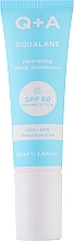 Увлажняющий солнцезащитный крем для лица - Q+A Squalane Hydrating Daily Sunscreen SPF 50 — фото N1