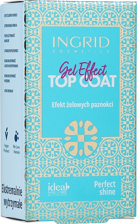 Верхнее покрытие с эффектом гелевых ногтей - Ingrid Cosmetics Gel Effect  — фото N2