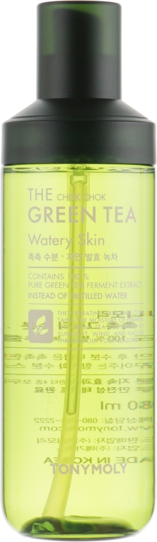 Увлажняющий тоник для лица с экстрактом зеленого чая - Tony Moly The Chok Chok Green Tea Watery Skin — фото N2