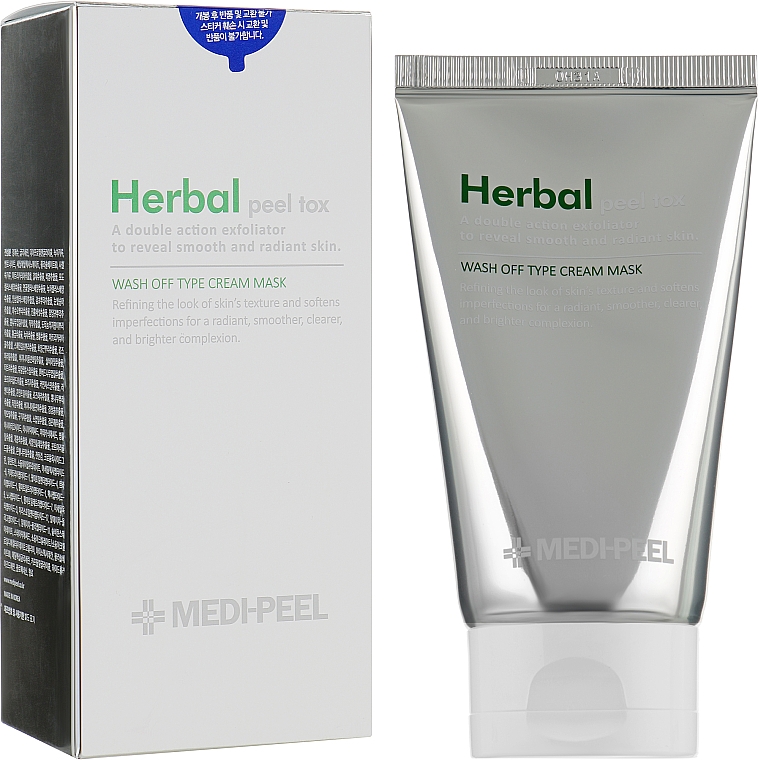 Заспокійливий пілінг-маска з ефектом детоксу - MEDIPEEL Herbal Peel Tox Wash Off Type Cream Mask — фото N5