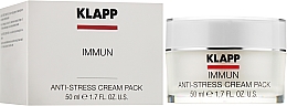 Крем-маска для обличчя "Антистрес" - Klapp Immun Anti-Stress Cream Pack — фото N2
