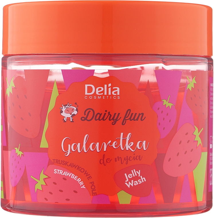 Желе для душа "Клубника" - Delia Dairy Fun Strawberry Field — фото N1