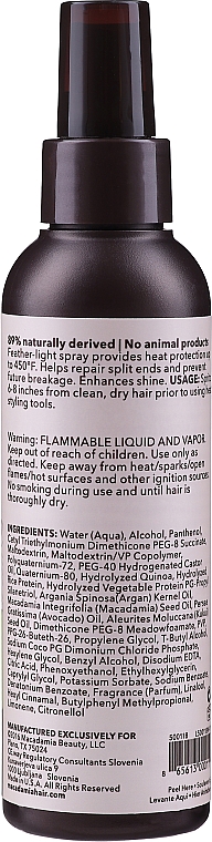 Термозахисний спрей для волосся - Macadamia Professional Thermal Protectant Spray — фото N2