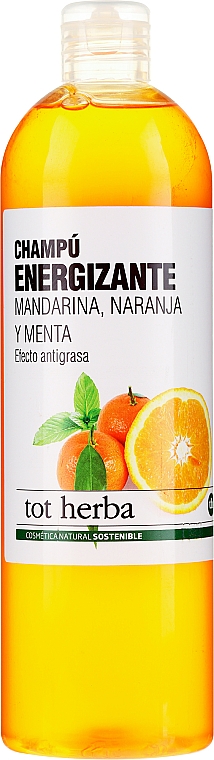 Шампунь для волос с мандарином и апельсином - Tot Herba Tangerine and Orange Energizing Shampoo — фото N1