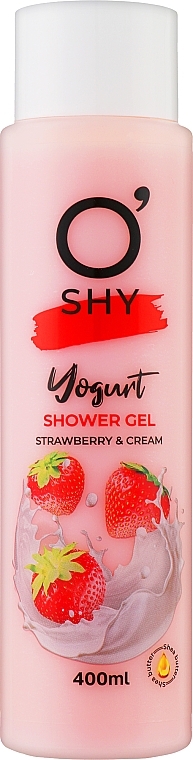 Гель для душу - O'shy Yogurt Shower Gel Strawberry & Cream — фото N1