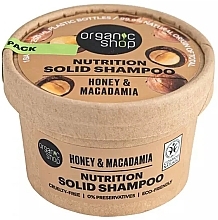 Духи, Парфюмерия, косметика Твердый шампунь для волос "Honey & Macadamia" - Organic Shop Shining Solid Shampoo