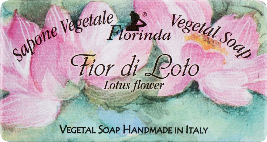 Мило натуральне "Квітка лотоса" - Florinda Sapone Vegetale Vegetal Soap Lotus Flower — фото N1