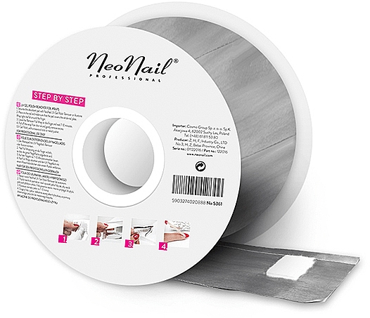 Фольга для зняття гібридного лаку - NeoNail Professional Nail Foil Wraps In Roll — фото N1