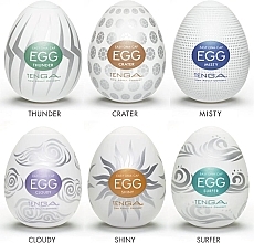 Набор мастурбаторов "Яйца" - Tenga Set 6 Styles Egg Hard Boiled Package (must/6pcs) — фото N2