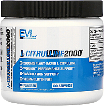 Харчова добавка "L-цитрулін 2000", без добавок - EVLution Nutrition L-Citrulline 2000 Unflavored — фото N1