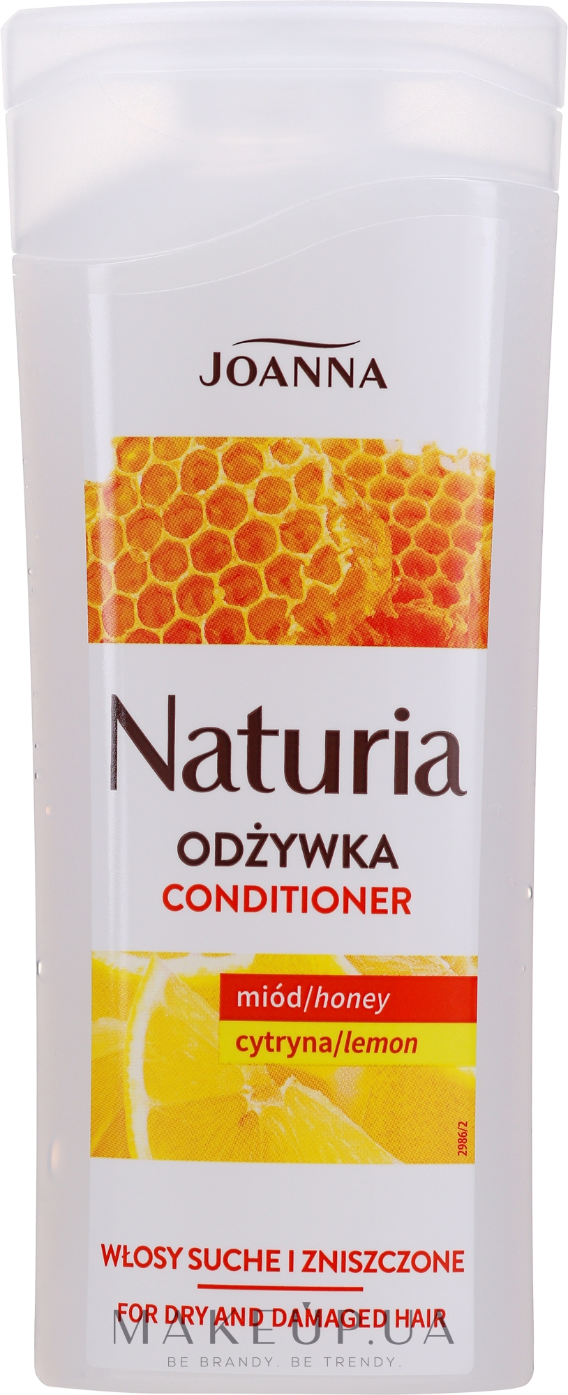 Кондиціонер для сухого і пошкодженого волосся "Мед і лимон" - Joanna Naturia Conditioner With Honey And Lemon — фото 100ml