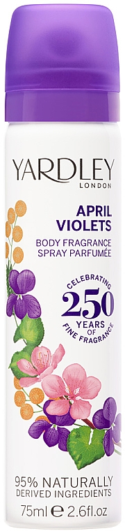 Дезодорант - Yardley April Violets Body Spray — фото N1