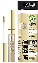 Парфумерія, косметика Рідкий коректор 2в1 з аплікатором - Eveline Cosmetics Art Scenic Professional Make-up Concealer 2 In 1 *