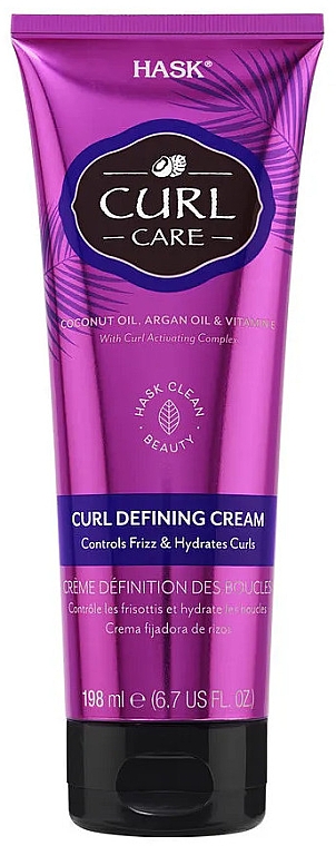 Крем для надання форми кучерявому волоссю - Hask Curl Care Curl Defining Cream — фото N1