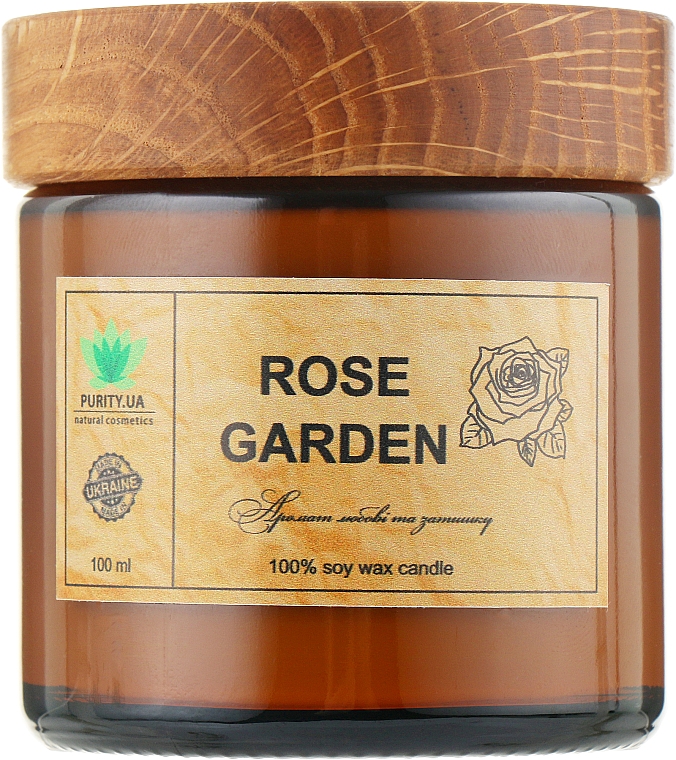 Аромасвічка "Rose Garden", у банці - Purity Candle — фото N1