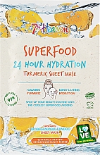 Тканевая маска для лица с куркумой - 7th Heaven Superfood 24H Hydration Turmeric Sheet Mask — фото N1