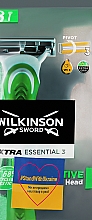 Одноразові станки, 3 шт - Wilkinson Sword Extra 3 Essential Sensitive — фото N1