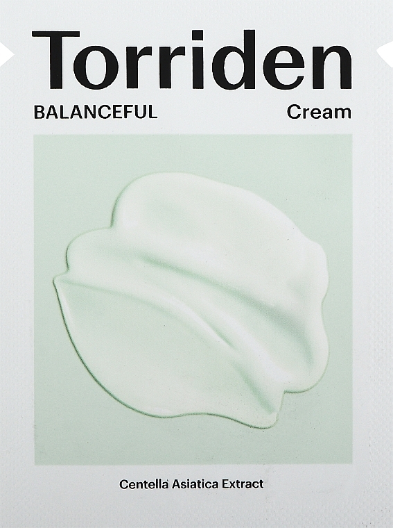 Крем для чувствительной и жирной кожи лица - Torriden Balanceful Cream (саше) — фото N1