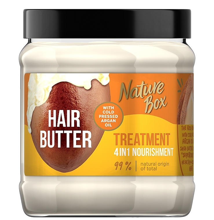 Маска для волос - Nature Box Hair Butter Treatment 4in1 Nourishment — фото N1