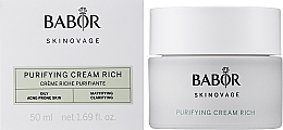 УЦЕНКА Крем рич для проблемной кожи - Babor Skinovage Purifying Cream Rich  * — фото N2