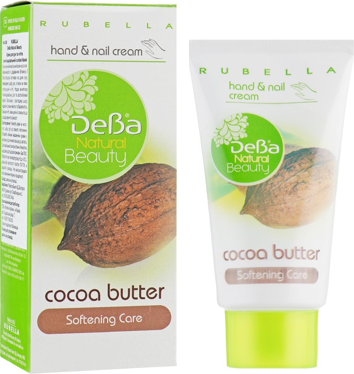 Смягчающий крем для рук с маслом какао - DeBa Natural Beauty — фото N1